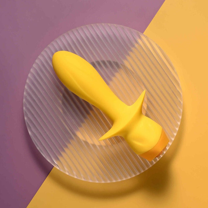 Selopa MELLOW YELLOW - Yellow 13.5 cm USB Rechargeable Vibrating Anal Plug – Sex toys NZ by Naughtyhut. Discreet delivery nationwide.