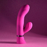 Buy Selopa NEXT WAVE - Pink 16.4 cm USB Rechargeable Dual Vibrator – Naughtyhut NZ sex toys online. Discreet delivery & top brands.