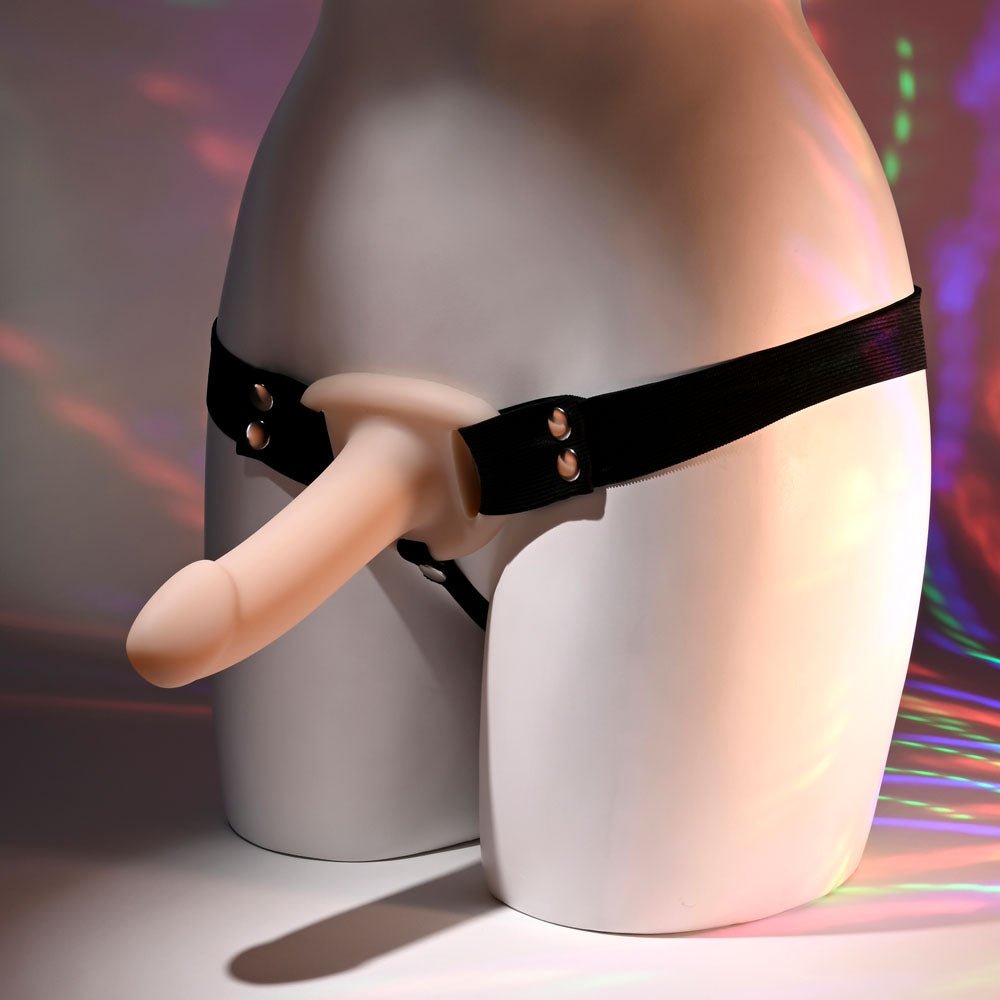 Selopa OUR FIRST HOLLOW STRAP ON LIGHT - Flesh 16.3 cm Hollow Strap - On – Sex toys NZ by Naughtyhut. Discreet delivery nationwide.