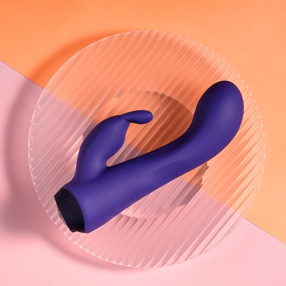 Selopa PLUM JOB - Purple 13.5 cm USB Rechargeable Rabbit Vibrator – Sex toys NZ by Naughtyhut. Discreet delivery nationwide.