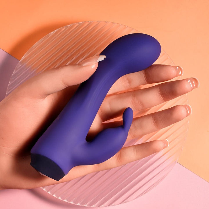 Selopa PLUM JOB - Purple 13.5 cm USB Rechargeable Rabbit Vibrator – Sex toys NZ by Naughtyhut. Discreet delivery nationwide.