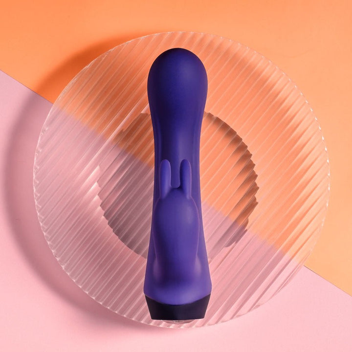 Selopa PLUM JOB - Purple 13.5 cm USB Rechargeable Rabbit Vibrator – Sex toys NZ by Naughtyhut. Discreet delivery nationwide.