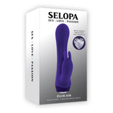 Buy Selopa PLUM JOB - Purple 13.5 cm USB Rechargeable Rabbit Vibrator – Naughtyhut NZ sex toys online. Discreet delivery & top brands.