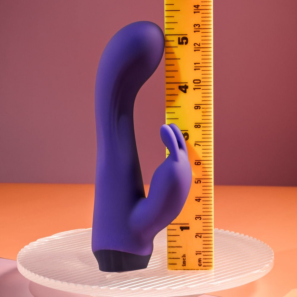Selopa PLUM JOB - Purple 13.5 cm USB Rechargeable Rabbit Vibrator – Sex toys NZ by Naughtyhut. Discreet delivery nationwide.