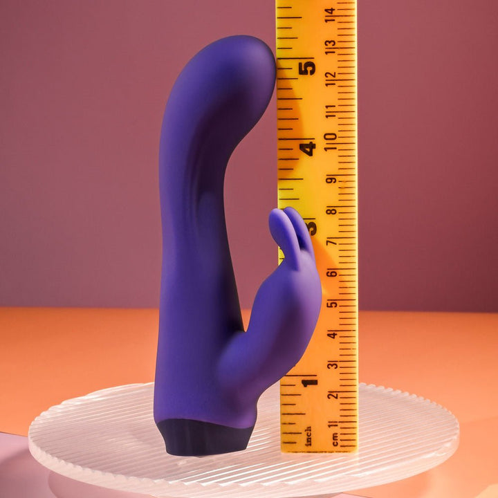 Selopa PLUM JOB - Purple 13.5 cm USB Rechargeable Rabbit Vibrator – Sex toys NZ by Naughtyhut. Discreet delivery nationwide.