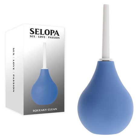 Buy Selopa SQUEAKY CLEAN - Blue Unisex Douche – Naughtyhut NZ sex toys online. Discreet delivery & top brands.