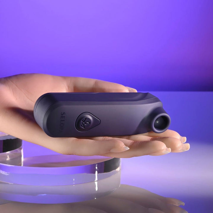 Selopa SURE THING - Black Vibrating & Sucking Stimulator – Sex toys NZ by Naughtyhut. Discreet delivery nationwide.