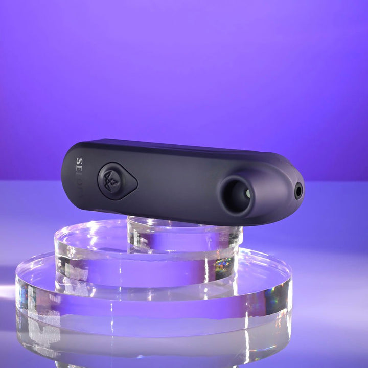 Selopa SURE THING - Black Vibrating & Sucking Stimulator – Sex toys NZ by Naughtyhut. Discreet delivery nationwide.