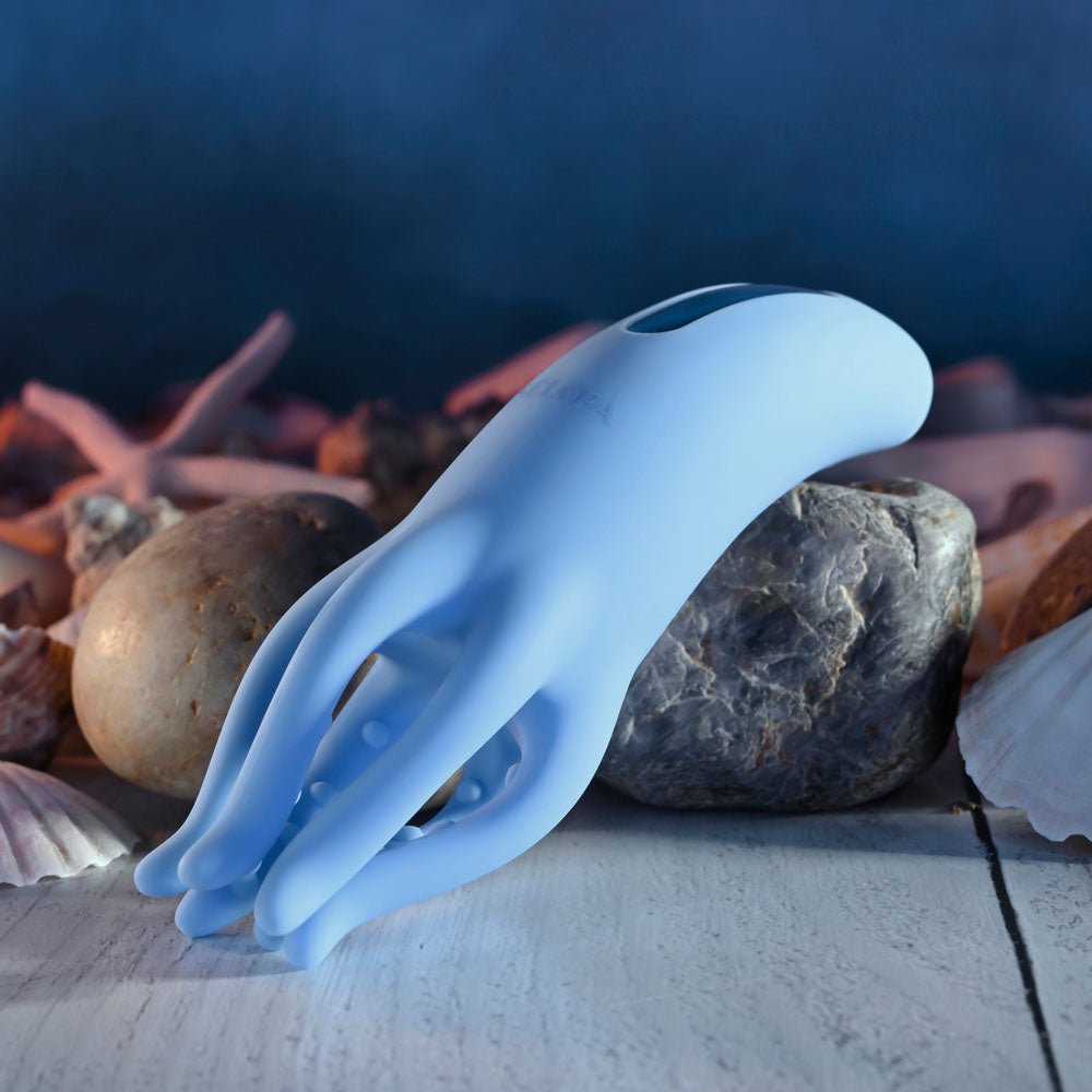 Buy Selopa TENTACLE TICKLER - Blue USB Rechargeable Vibrating Stimulator – Naughtyhut NZ sex toys online. Discreet delivery & top brands.