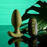 Buy Selopa THE COLONEL - Green 10.1 cm USB Rechargeable Vibrating Butt Plug with Wireless Remote – Naughtyhut NZ sex toys online. Discreet delivery & top brands.