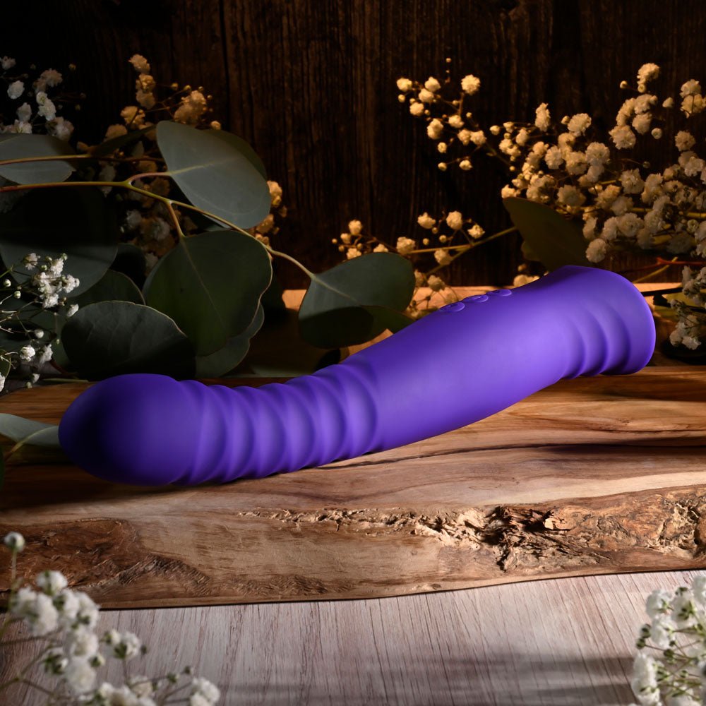 Selopa TRIXXXIE - Purple 22.2 cm USB Rechargeable Vibrator – Sex toys NZ by Naughtyhut. Discreet delivery nationwide.