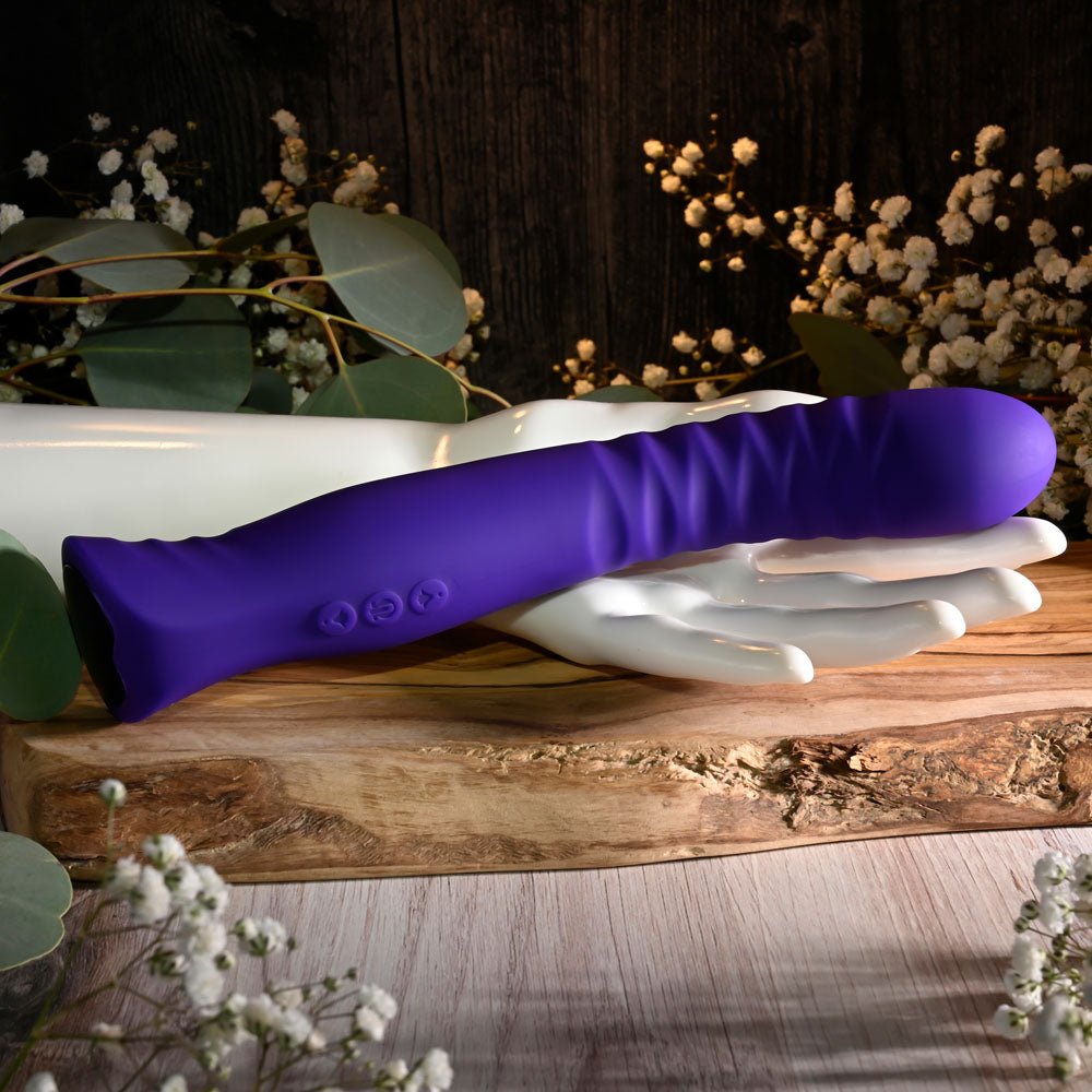 Selopa TRIXXXIE - Purple 22.2 cm USB Rechargeable Vibrator – Sex toys NZ by Naughtyhut. Discreet delivery nationwide.