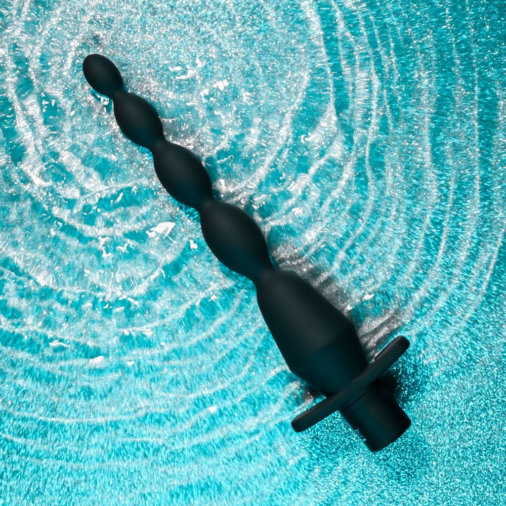 Buy Selopa VIBRATING BUTT BEADS - Black 22 cm USB Rechargeable Vibrating Anal Beads – Naughtyhut NZ sex toys online. Discreet delivery & top brands.