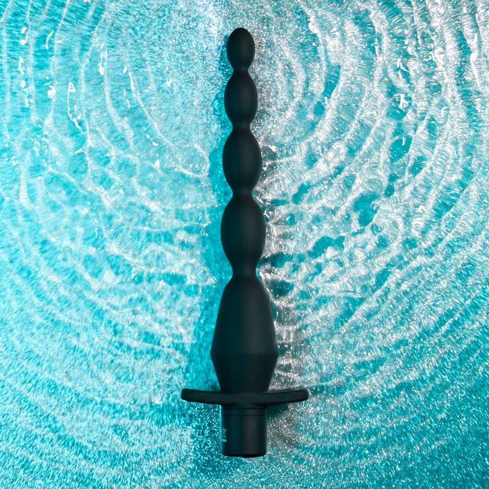 Buy Selopa VIBRATING BUTT BEADS - Black 22 cm USB Rechargeable Vibrating Anal Beads – Naughtyhut NZ sex toys online. Discreet delivery & top brands.