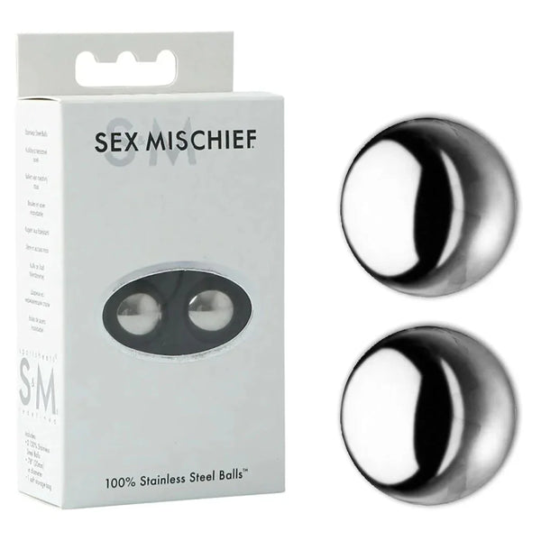 Sex & Mischief 100% Stainless Steel Balls - Stainless Steel Ben Wa Balls – Sex toys NZ by Naughtyhut. Discreet delivery nationwide.