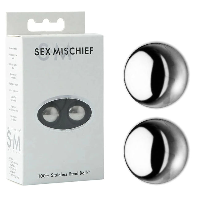 Buy Sex & Mischief 100% Stainless Steel Balls - Stainless Steel Ben Wa Balls – Naughtyhut NZ sex toys online. Discreet delivery & top brands.