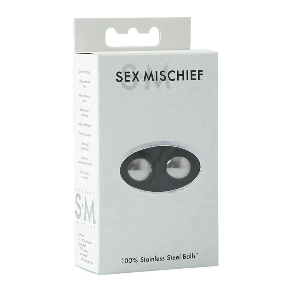 Sex & Mischief 100% Stainless Steel Balls - Stainless Steel Ben Wa Balls – Sex toys NZ by Naughtyhut. Discreet delivery nationwide.