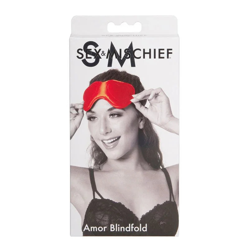 Sex & Mischief Amor Blindfold retail box, front of pack