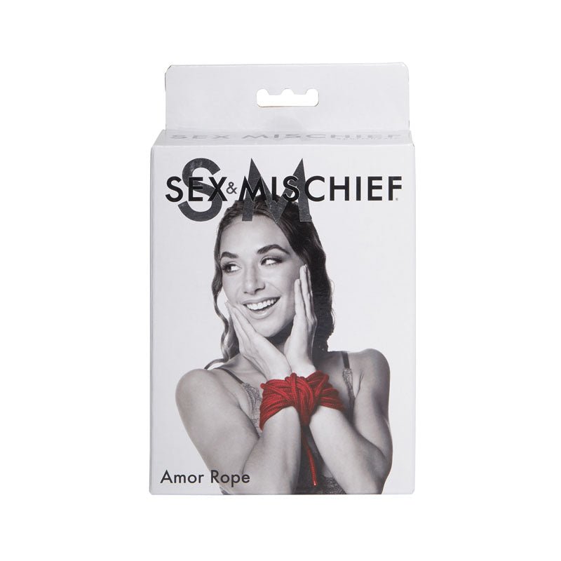 Buy Sex & Mischief Amor Rope - 2 Red Bondage Ropes - 4.5 m Lengths – Naughtyhut NZ sex toys online. Discreet delivery & top brands.