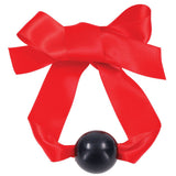Buy Sex & Mischief Amor Satin Ball Gag - Red/Black Mouth Restraint – Naughtyhut NZ sex toys online. Discreet delivery & top brands.