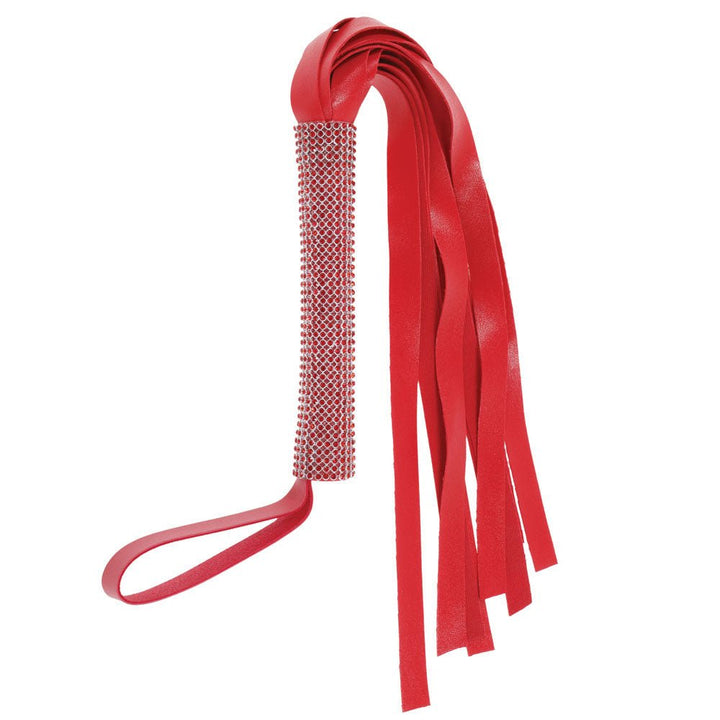 Sex & Mischief Amor Sparkle Flogger - Red 33 cm Flogger Whip – Sex toys NZ by Naughtyhut. Discreet delivery nationwide.