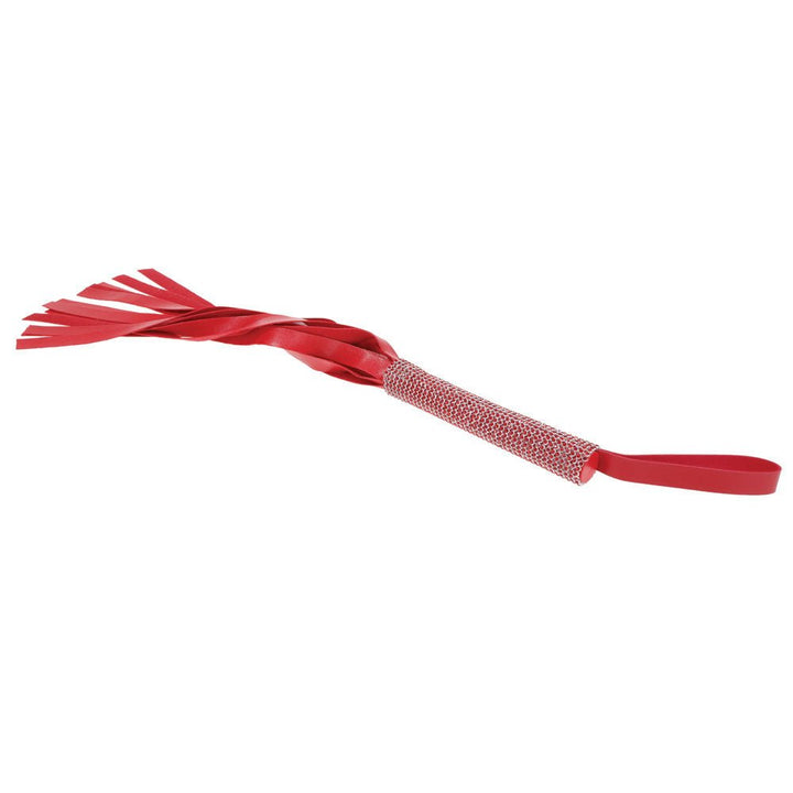 Sex & Mischief Amor Sparkle Flogger - Red 33 cm Flogger Whip – Sex toys NZ by Naughtyhut. Discreet delivery nationwide.
