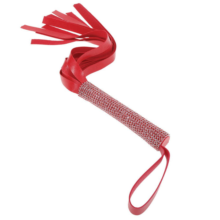 Sex & Mischief Amor Sparkle Flogger - Red 33 cm Flogger Whip – Sex toys NZ by Naughtyhut. Discreet delivery nationwide.