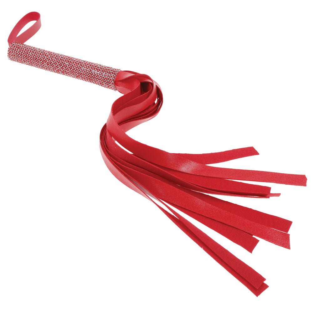 Buy Sex & Mischief Amor Sparkle Flogger - Red 33 cm Flogger Whip – Naughtyhut NZ sex toys online. Discreet delivery & top brands.