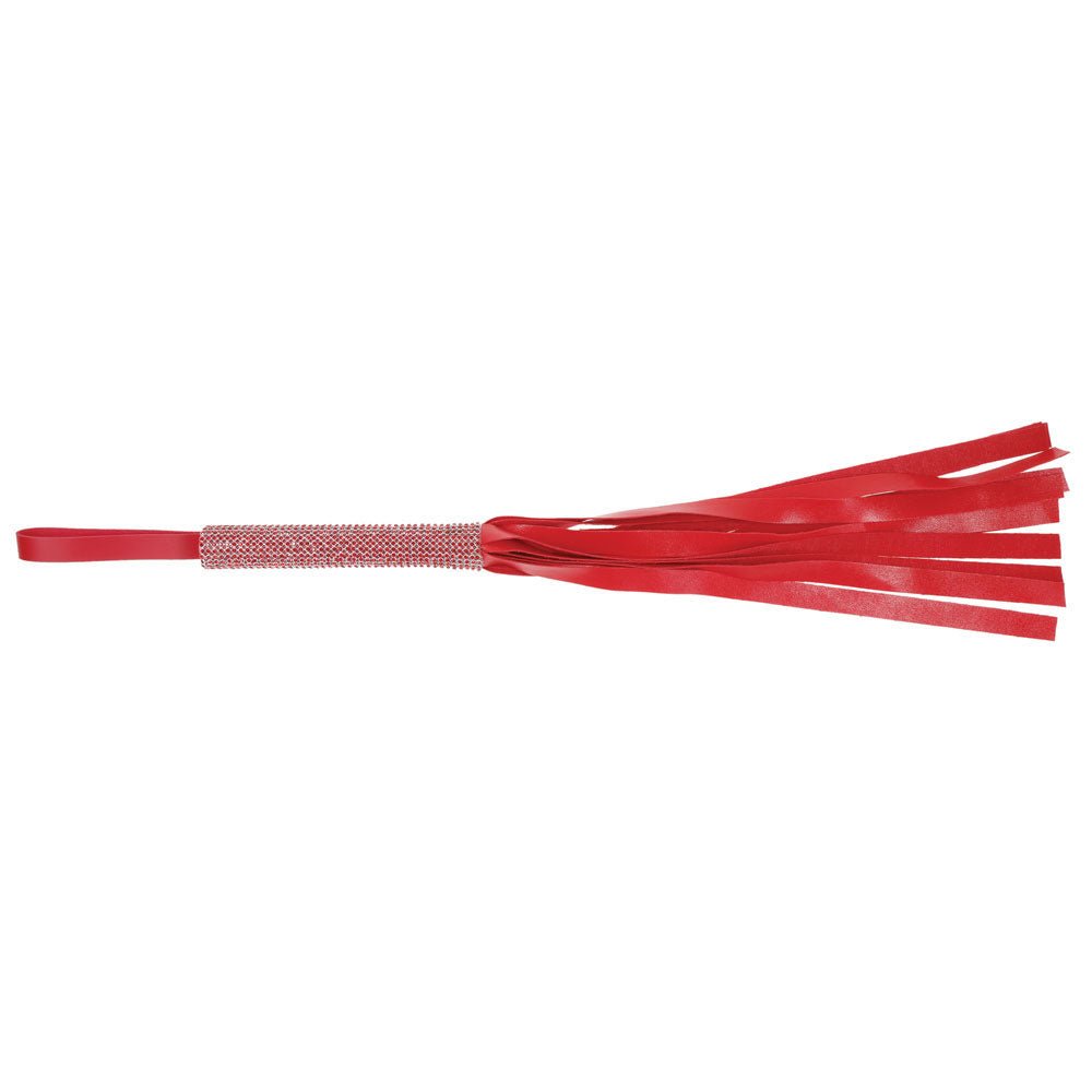 Buy Sex & Mischief Amor Sparkle Flogger - Red 33 cm Flogger Whip – Naughtyhut NZ sex toys online. Discreet delivery & top brands.