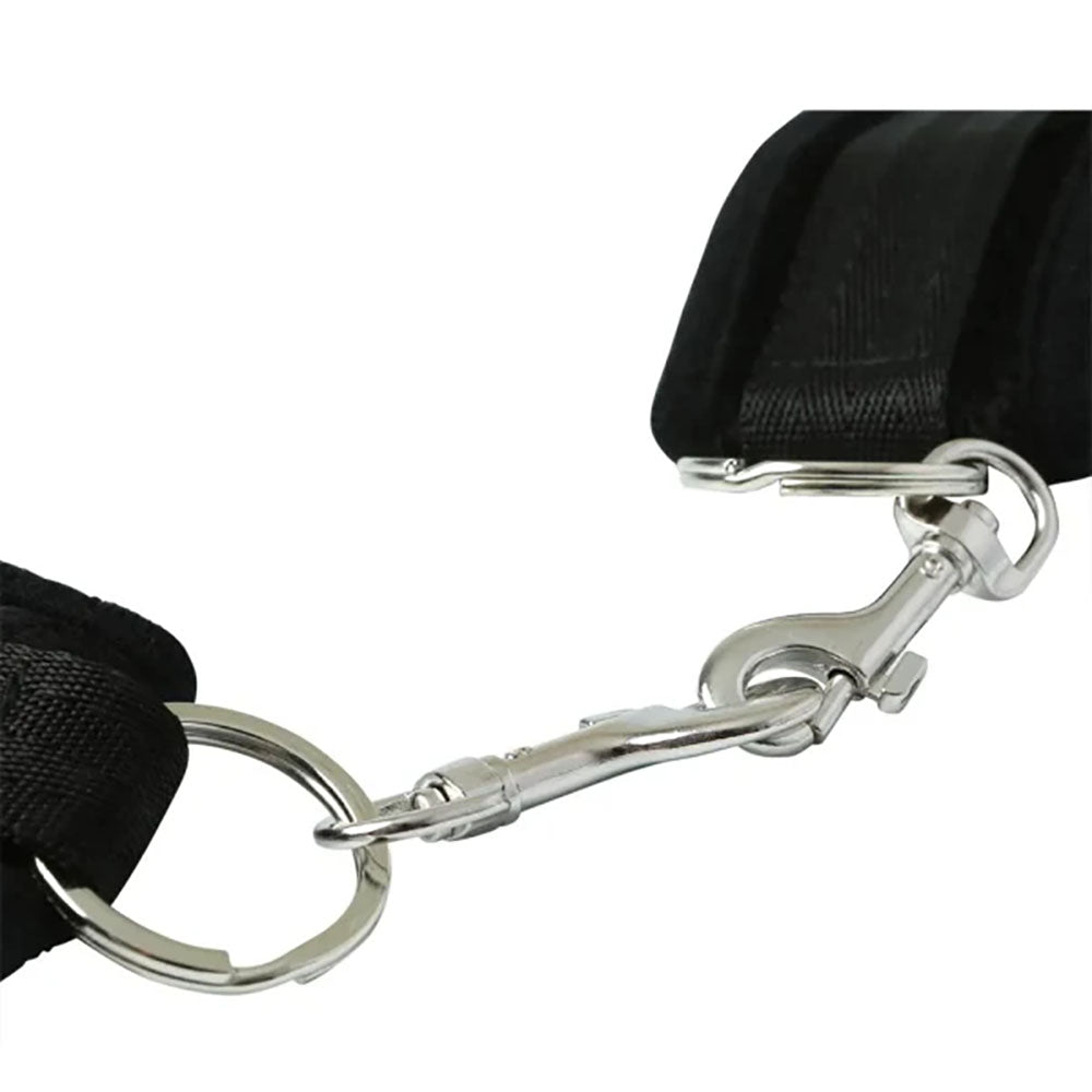 Buy Sex & Mischief Black Beginner's Handcuffs - Black Restraints – Naughtyhut NZ sex toys online. Discreet delivery & top brands.