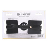 Buy Sex & Mischief Brat Ball Gag - Black/Rose Gold Mouth Restraint – Naughtyhut NZ sex toys online. Discreet delivery & top brands.
