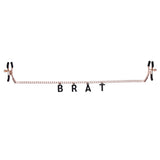 Buy Sex & Mischief Brat Charmed Nipple Clamps - Rose Gold Nipple Clamps with 45 cm Chain – Naughtyhut NZ sex toys online. Discreet delivery & top brands.