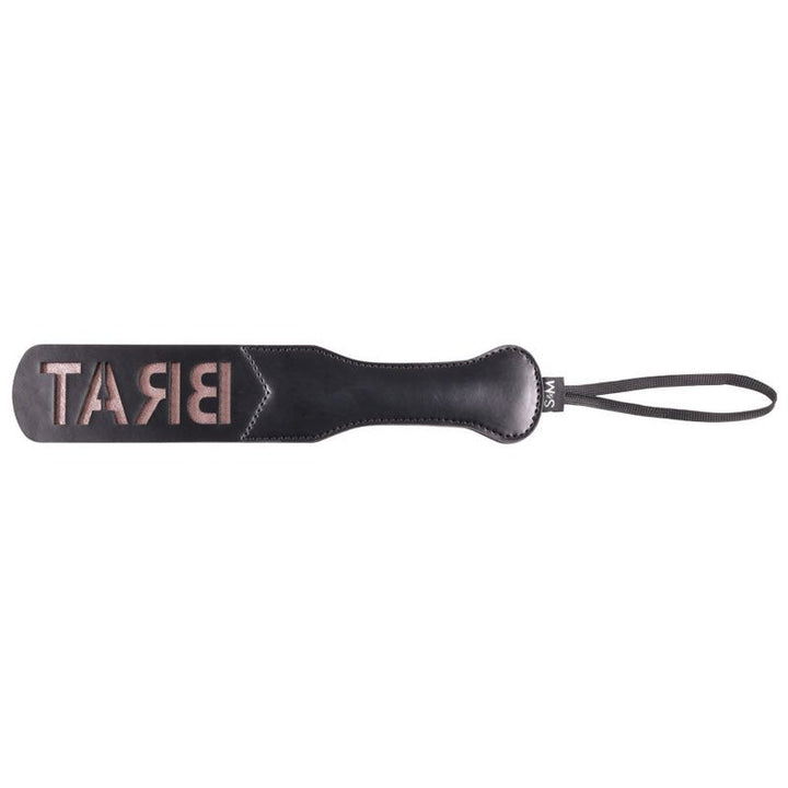 Sex & Mischief Brat Paddle - Black Spanking Paddle – Sex toys NZ by Naughtyhut. Discreet delivery nationwide.