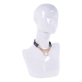Buy Sex & Mischief Cougar Day Collar - Navy Blue/Gold Collar – Naughtyhut NZ sex toys online. Discreet delivery & top brands.
