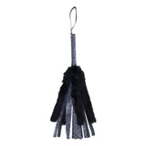 Buy Sex & Mischief Cougar Faux Fur Flogger - Navy Blue/Black Furry Flogger Whip – Naughtyhut NZ sex toys online. Discreet delivery & top brands.