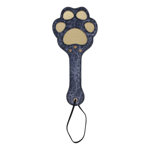 Buy Sex & Mischief Cougar Paw Paddle - Navy Blue/Gold Spanking Paddle – Naughtyhut NZ sex toys online. Discreet delivery & top brands.