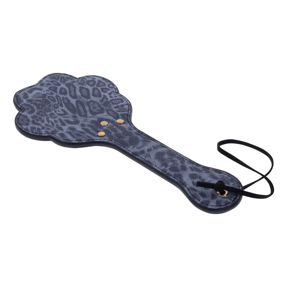 Sex & Mischief Cougar Paw Paddle - Navy Blue/Gold Spanking Paddle – Sex toys NZ by Naughtyhut. Discreet delivery nationwide.