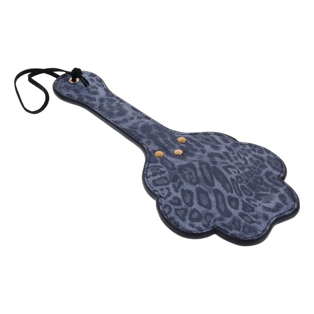 Buy Sex & Mischief Cougar Paw Paddle - Navy Blue/Gold Spanking Paddle – Naughtyhut NZ sex toys online. Discreet delivery & top brands.