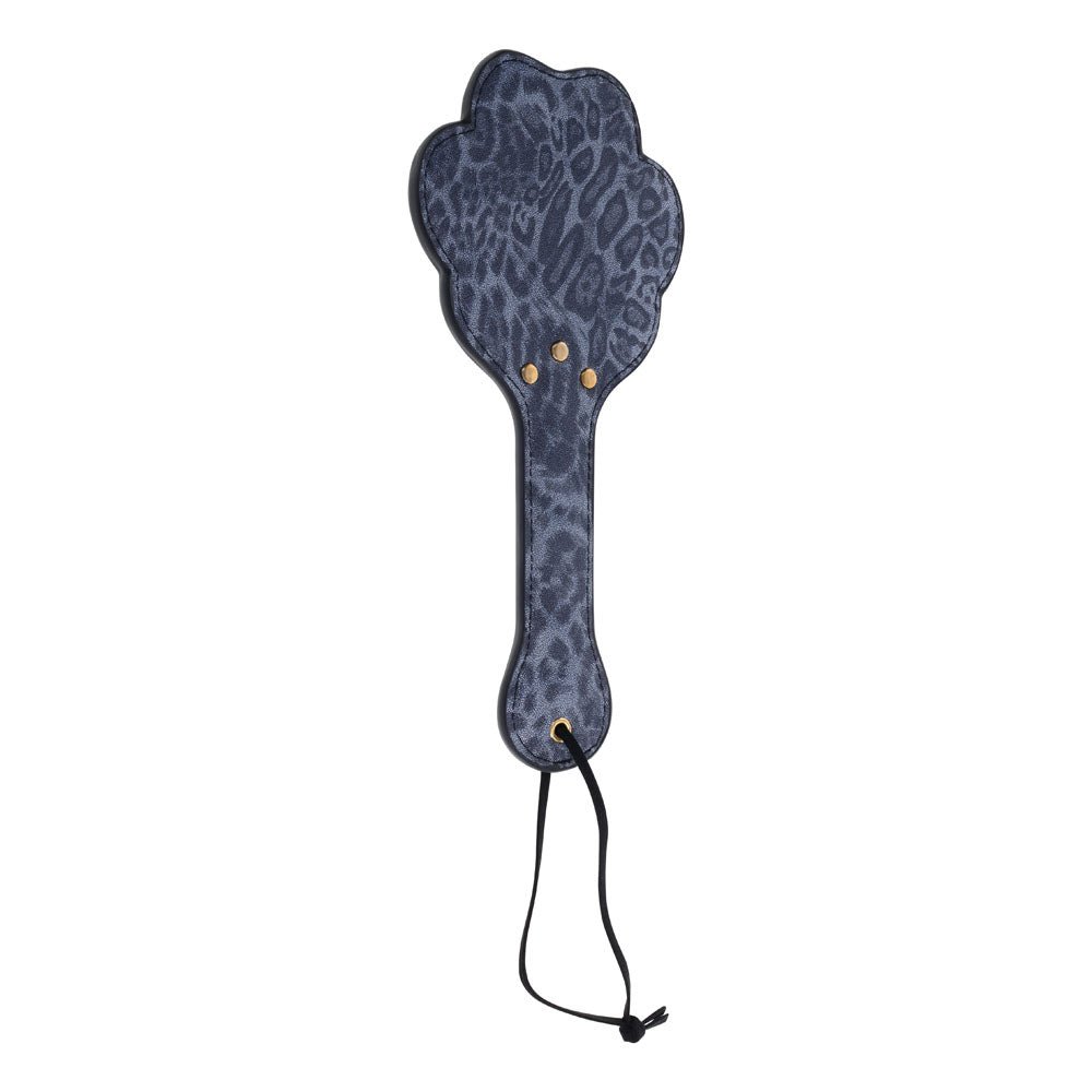 Sex & Mischief Cougar Paw Paddle - Navy Blue/Gold Spanking Paddle – Sex toys NZ by Naughtyhut. Discreet delivery nationwide.