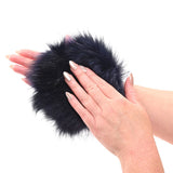 Buy Sex & Mischief Cougar Spiked Sensory Glove - Navy Blue Furry Glove with Metal Spikes – Naughtyhut NZ sex toys online. Discreet delivery & top brands.