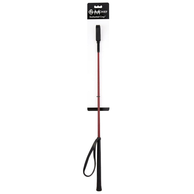 Buy Sex & Mischief Enchanted Crop - Burgundy/Black Riding Crop – Naughtyhut NZ sex toys online. Discreet delivery & top brands.