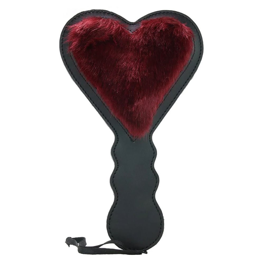 Sex & Mischief Enchanted Heart Paddle - Red/Black Paddle – Sex toys NZ by Naughtyhut. Discreet delivery nationwide.