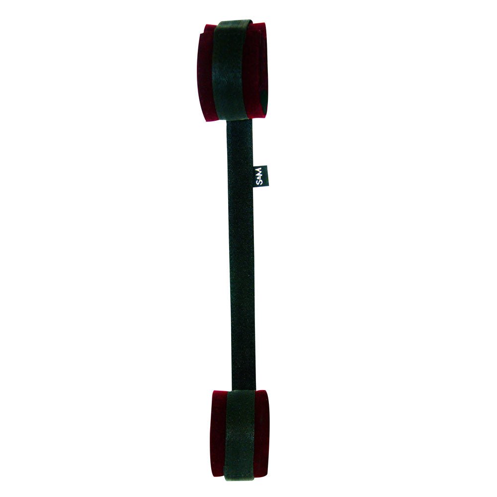 Buy Sex & Mischief Enchanted Spreader Bar - Black/Red Restraints – Naughtyhut NZ sex toys online. Discreet delivery & top brands.