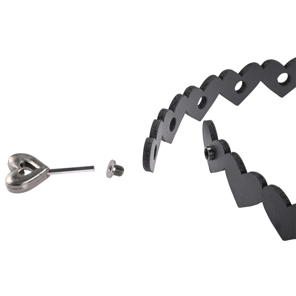 Buy Sex & Mischief Heart Day Collar - Black Collar – Naughtyhut NZ sex toys online. Discreet delivery & top brands.