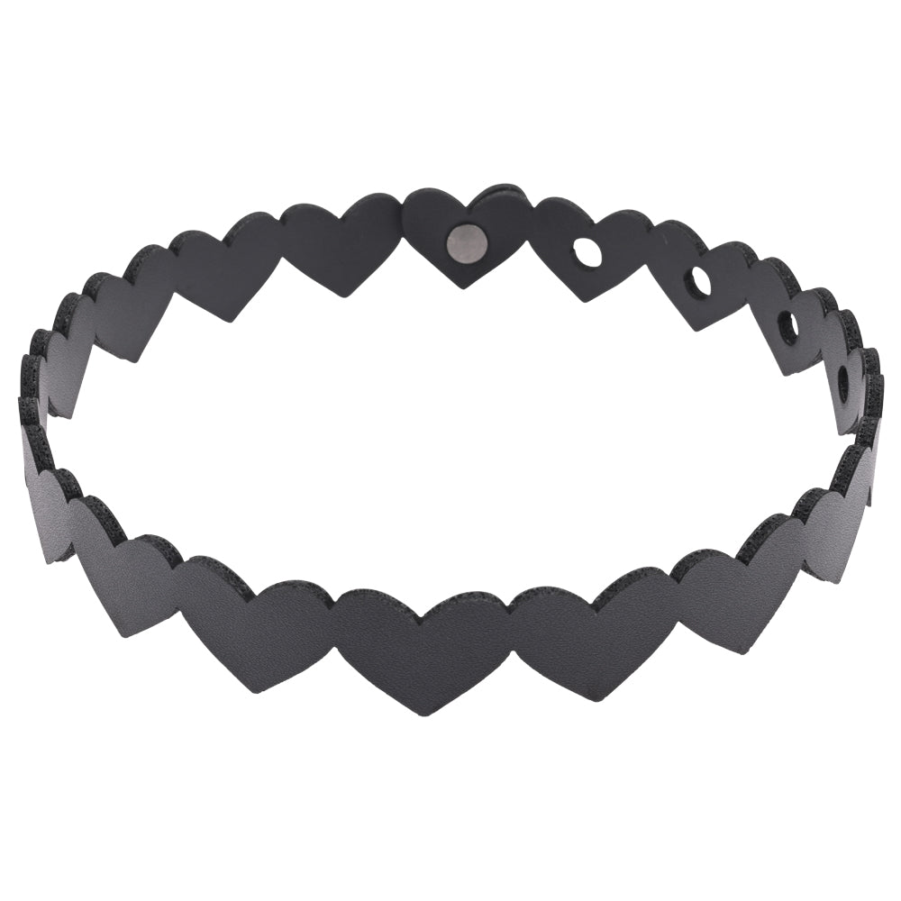 Sex & Mischief Heart Day Collar - Black Collar – Sex toys NZ by Naughtyhut. Discreet delivery nationwide.