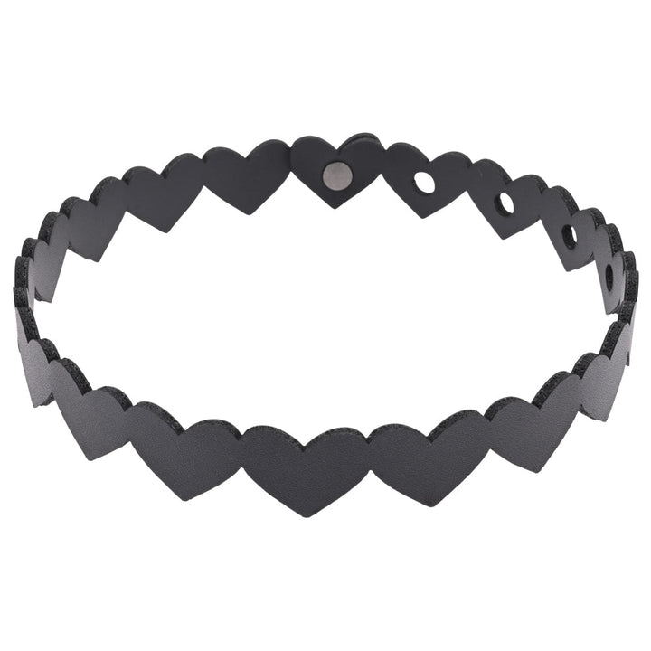 Sex & Mischief Heart Day Collar - Black Collar – Sex toys NZ by Naughtyhut. Discreet delivery nationwide.