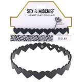Buy Sex & Mischief Heart Day Collar - Black Collar – Naughtyhut NZ sex toys online. Discreet delivery & top brands.