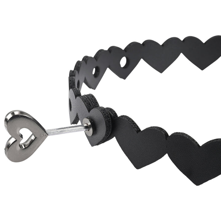 Sex & Mischief Heart Day Collar - Black Collar – Sex toys NZ by Naughtyhut. Discreet delivery nationwide.