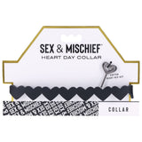 Buy Sex & Mischief Heart Day Collar - Black Collar – Naughtyhut NZ sex toys online. Discreet delivery & top brands.