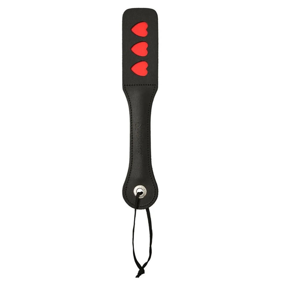 Sex & Mischief Heart Paddle - Black Paddle – Sex toys NZ by Naughtyhut. Discreet delivery nationwide.